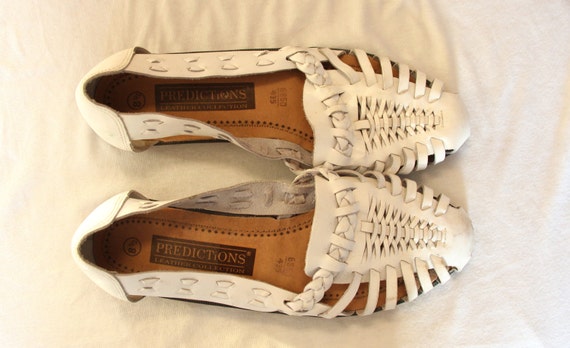 woven leather huaraches flats