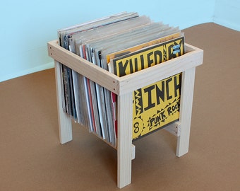 LP Record Stand in Solid Douglas Fir