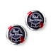 Pabst (R) Bottle Cap Cufflinks - Wedding Gift - Handmade - Gift Box Included