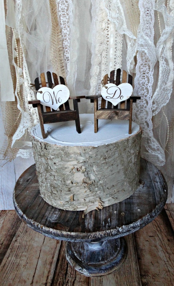 Adirondackchairsnauticalweddingcake