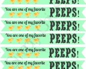 PRINTABLE Easter Tag - Your Are My Favorite PEEP - DIY - Instant Download Il_170x135