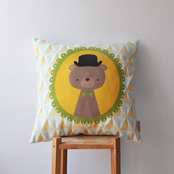 Geometric Kids Pillow Decorative Nursery Pillows Woodland