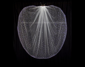 Burgundy Color Scattered Crystal Wedding Veil 3 Meter Bridal Veil Long Veil Cut Edge