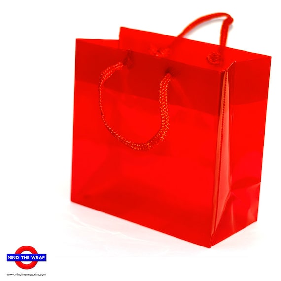 clear red bag