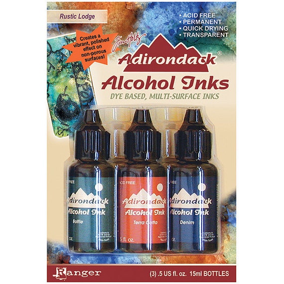 Ranger Alcohol Ink / Adirondack Earthtones , Rustic Lodge set includes 