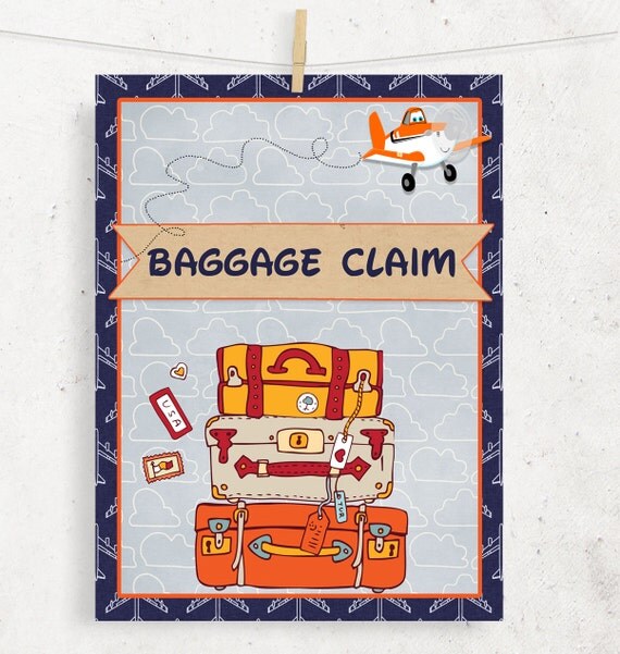 Items Similar To Planes Baggage Claim Sign For Birthday Gift Area items-similar-to-planes-baggage-claim-sign-for-birthday-gift-area