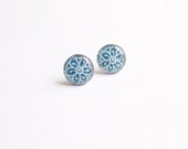10 mm small studs, tiny studs, blue stud earrings, blue studs, small earrings, blue earrings, ethnic earring, ethnic jewelry,
