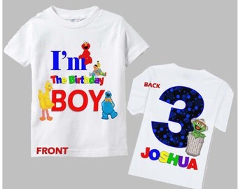 Sesame Street Birthday Shirt - Boys Sesame Street Birthday Shirt