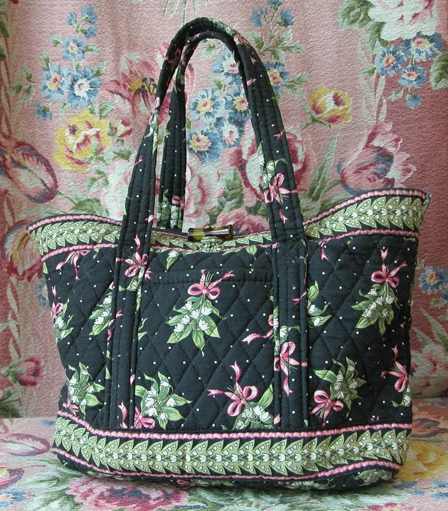Vintage VERA BRADLEY Quilted Purse New Hope Fabric Breast