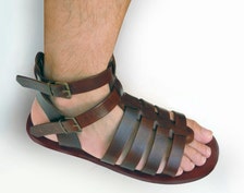 Leather Gladiator Sandals for Men handmade