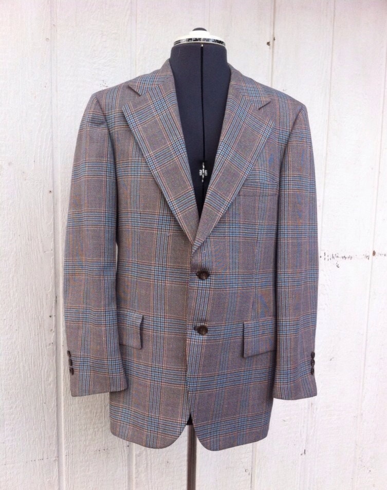 Vintage Plaid Suit Jacket 4