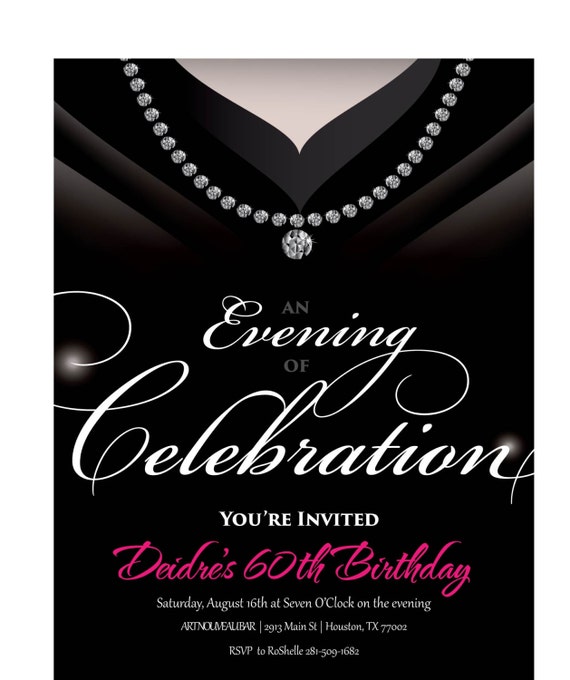 Classy Birthday Invitations 1