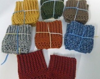 Boot Cuffs - Fall Colors -You choose color, Crocheted Boot Cuffs, Short Leg Warmers, Boot Toppers,