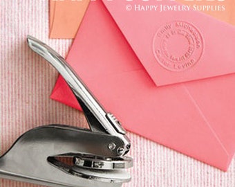 Design Your Own Embosser Stamp / Custom Embosser Seal for Personalized / Wedding Seal