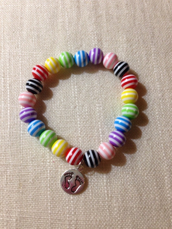 Acrylic Rainbow Baby Bracelet