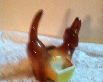 U. S. A. Pottery Dog Planter