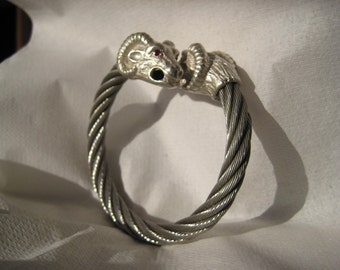 Ram's Head Sterling SIlver 925 Bracelet