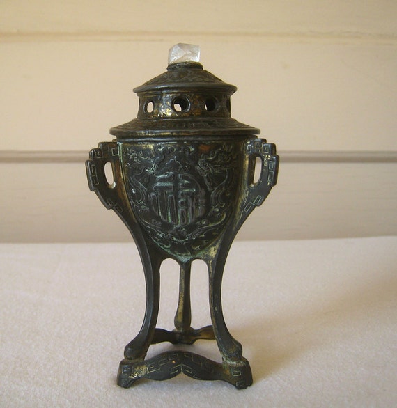 Vintage Japan Incense Burner for Altar by earthdreamsinspirit