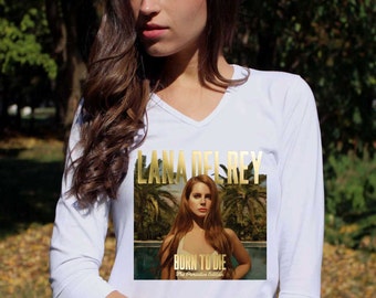 Lana Del Rey Shirt Born To Die Lana Del Rey Tee Shirts 3/4 Sleeve