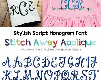 Ellie Machine Embroidery Font