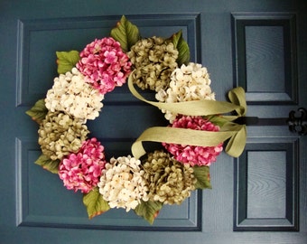 summer wreaths hydrangea wreath front door wreaths summer wreaths for front door - Decorative Wreaths summer wreaths hydrangea wreath front door wreaths summer wreaths for front door - Decorative Wreaths