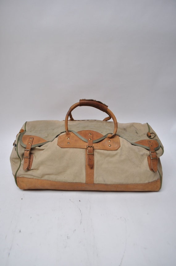 orvis leather duffle