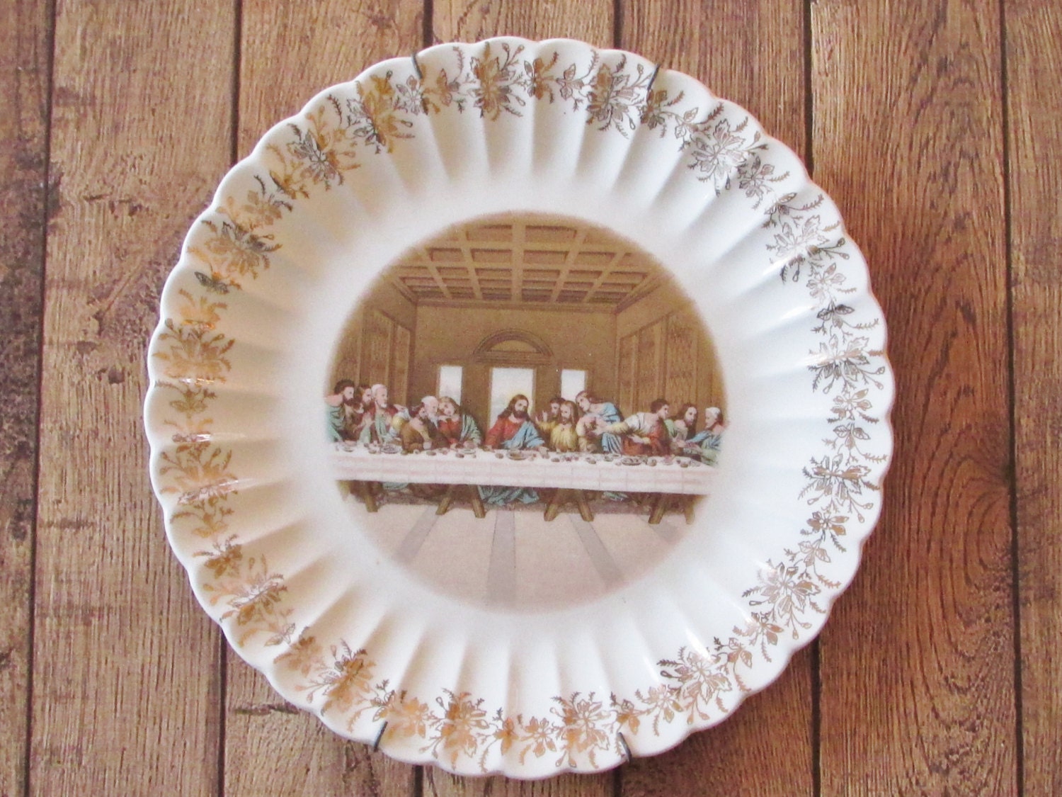 The Lord's Supper Plate Vintage First edition 4