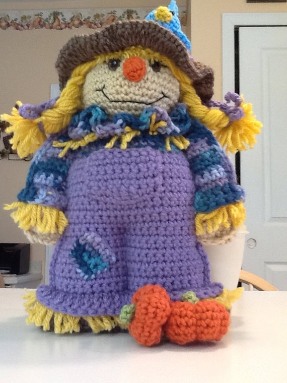 Scarecrow crochet toy pattern tutorial amigurumi scarecrow