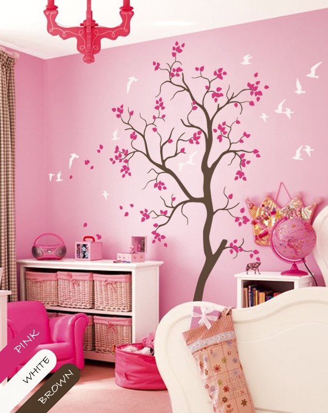 Large Tree Wall Decal with Birds