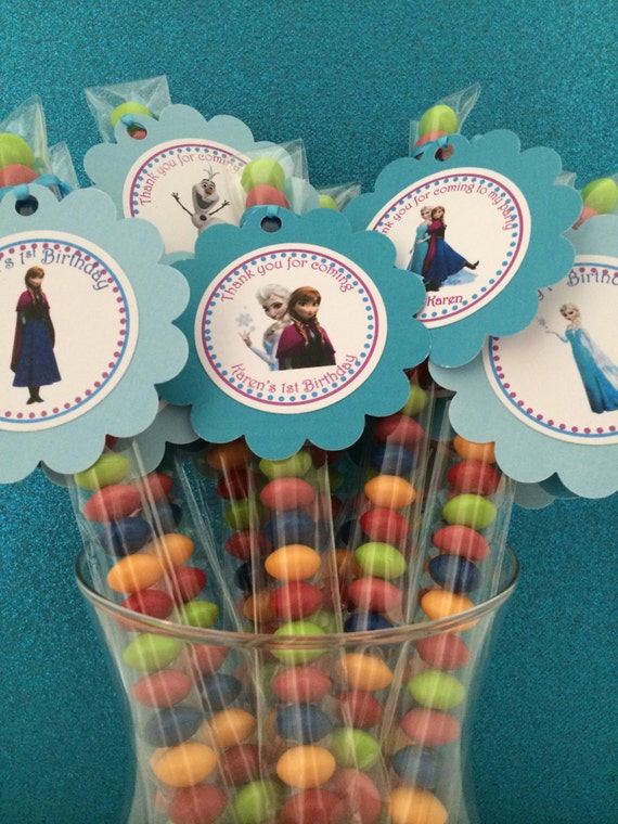 12 Disney Frozen Filled Skittles Candy Favor by PartyFunFavors