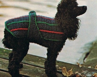 Crochet Dog Coat Pattern Instant Download PDF on Etsy