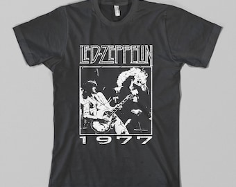 Led Zeppelin Live 1977 Shirt Jimmy Page T-shirt Robert Plant shirt ...