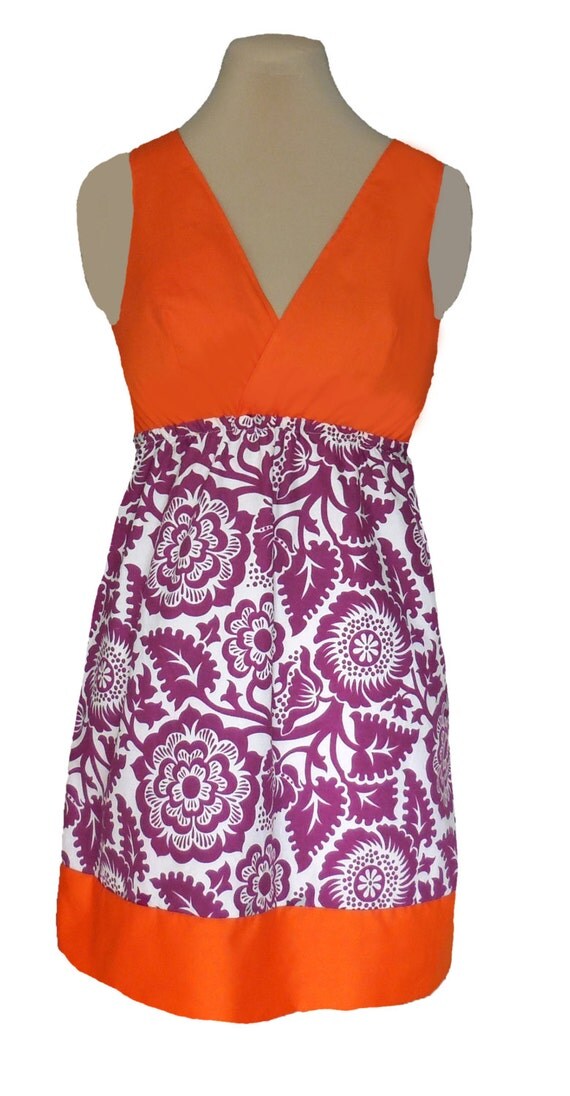 Purple and Orange Game Day Dress