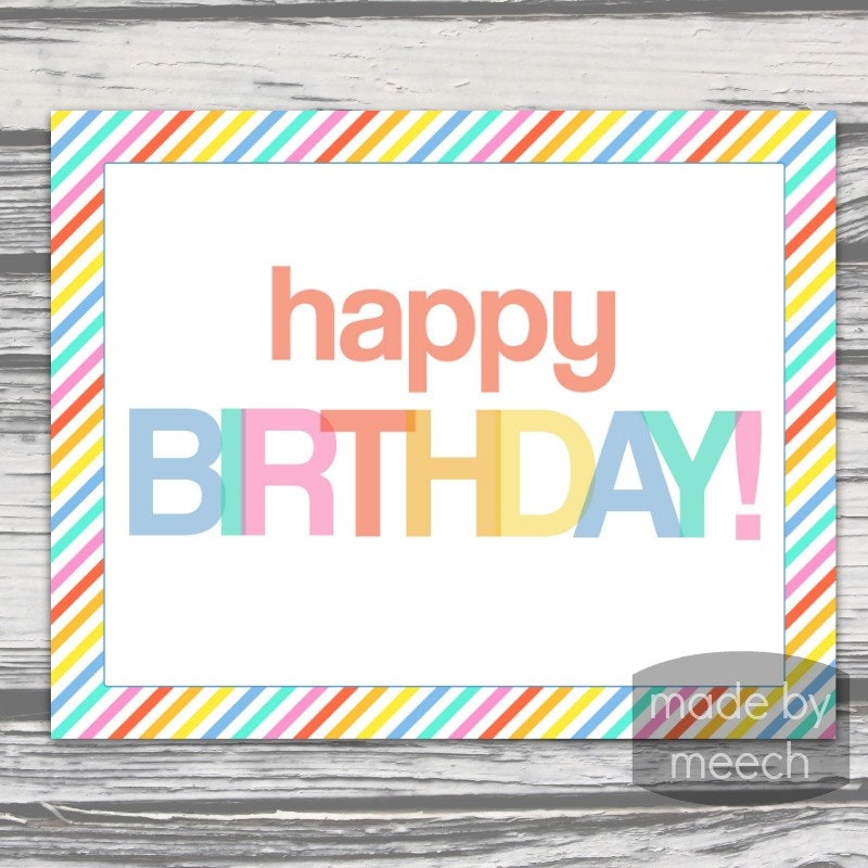 It's just an image of Canny Printable Happy Birthday Signs It is a photo of Canny Printable Happy Birthday Signs