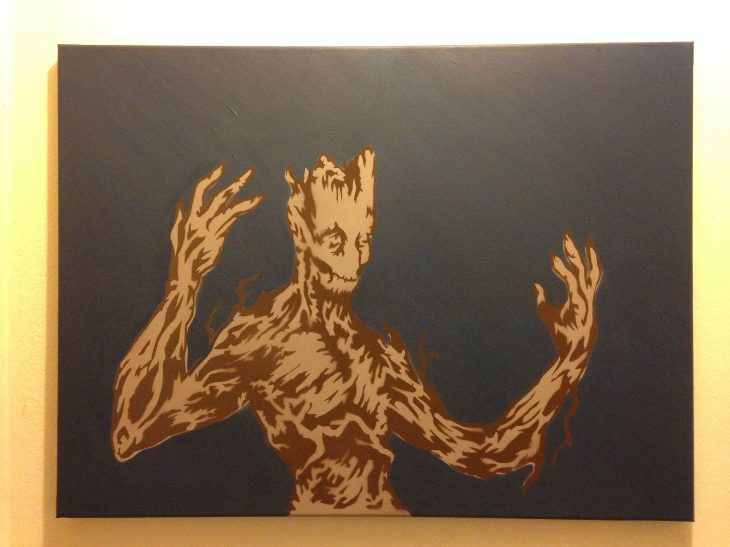 Items similar to I Am Groot - Guardians of the Galaxy Stencil on Canvas ...