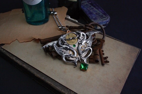 Steampunk pendant - Lilith's poison by DevilsJewel steampunk buy now online