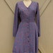 90s vintage Indigo Blue Cerise Print Dress