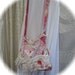 Vintage Linen Lacey Bag, handmade fabric bag, pink cotton floral fabric, ruffled laces, shabby n chic, romantic SMALL