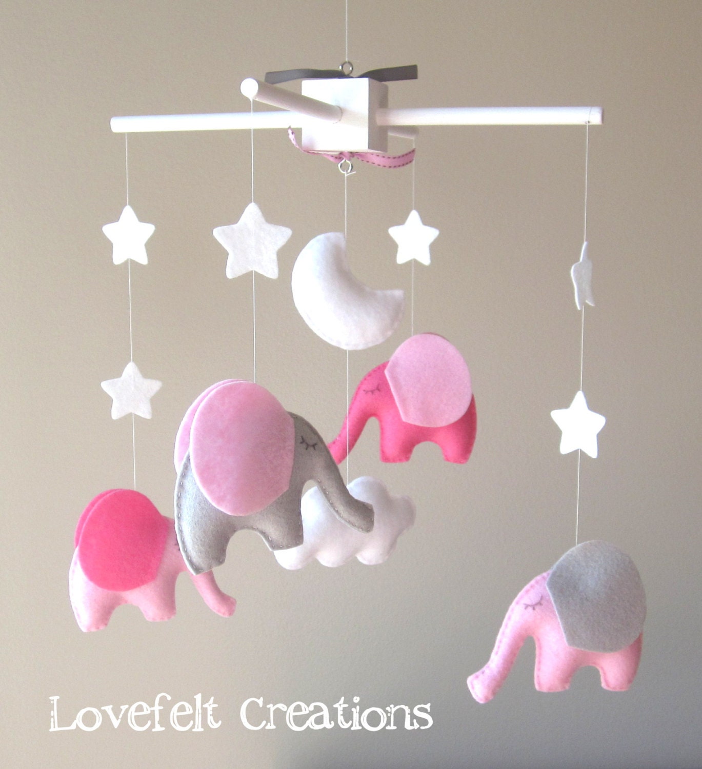 Baby mobile elephant mobile Baby Girl Mobile Nursery