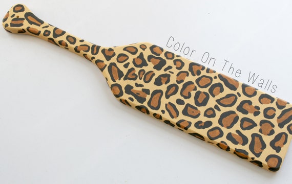 Hand Painted Cheetah Print Sorority Paddle