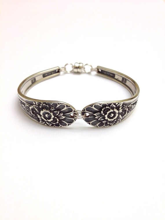 Vintage Silver Spoon Bracelet circa 1953 by CypressStudio on Etsy