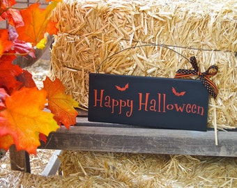 Items similar to Haunted Halloween Sign-Customized Sign on Etsy
