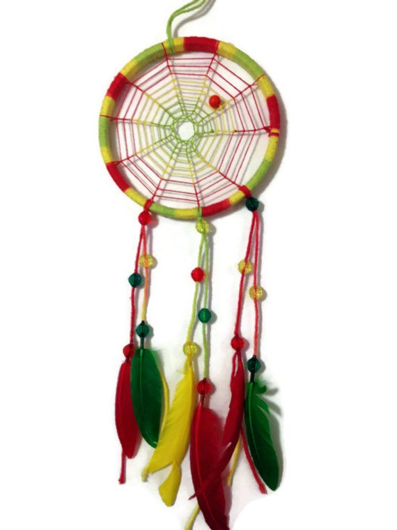 Handmade Spider Web Dream Catcher by PeyoteWayDesign on Etsy