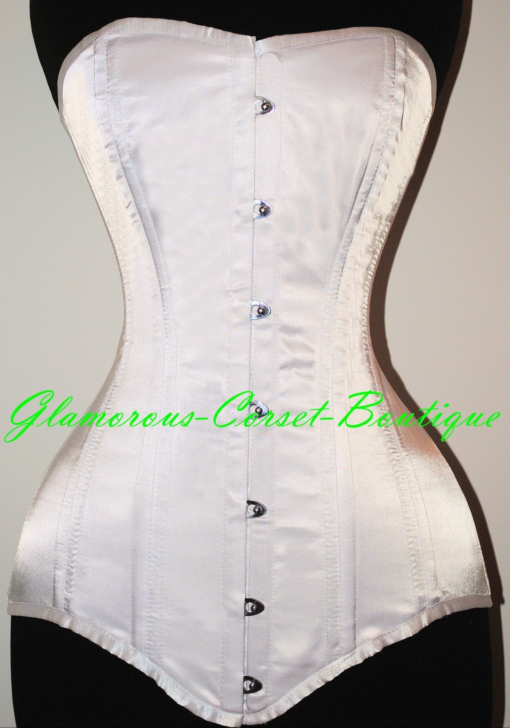 Long Line Steel Corset 26 Steel Bones Double by GlamorousCorset