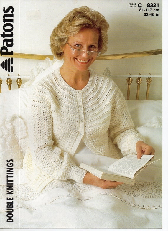 womens bedjacket knitting pattern ladies bed jacket lacy bed