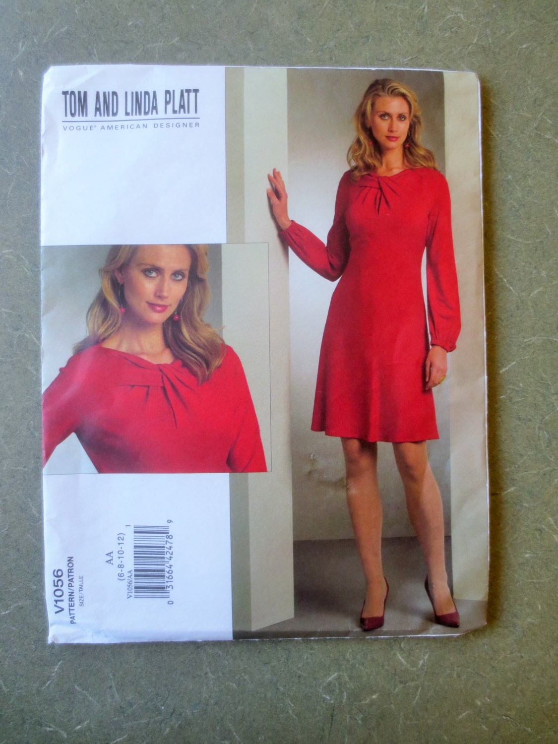 Vogue Sewing Pattern Dress Sewing Pattern Designer Pattern