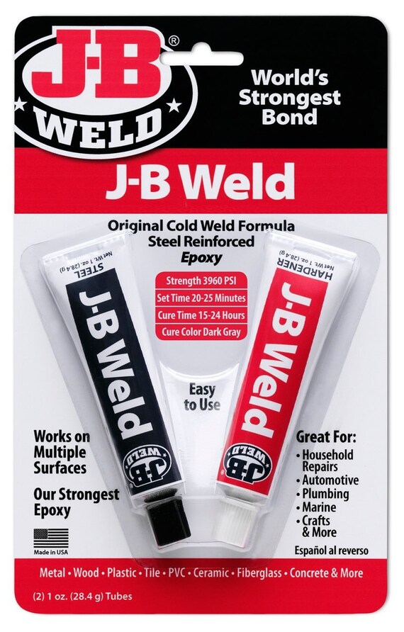 Original JB WELD 2 part EPOXY Glue 8265s iron steel by brokerrus
