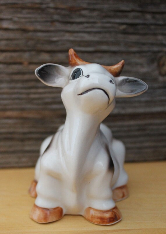 porcelain cow head