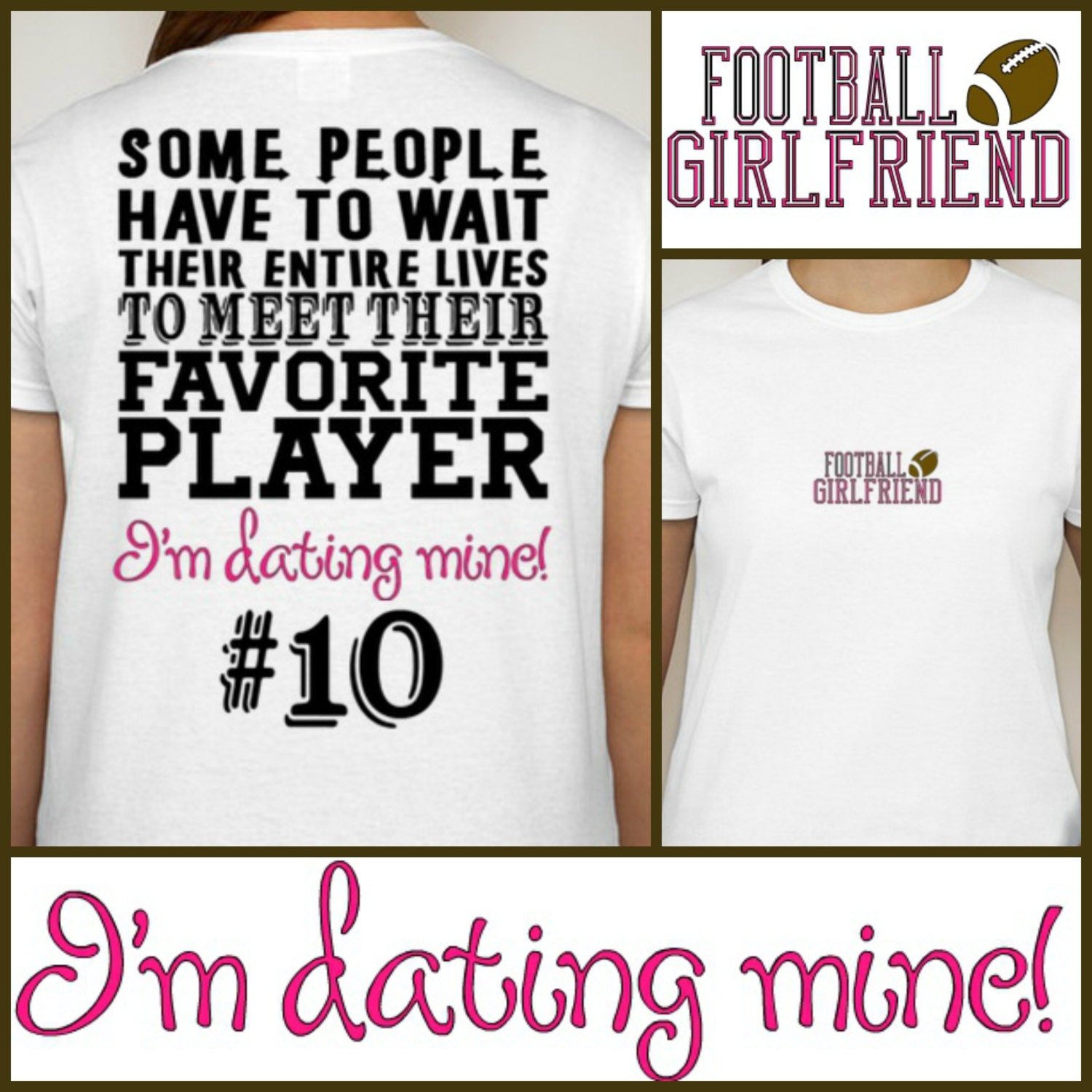 Football Girlfriend t-shirt Proud Football Girlfriend Shirt