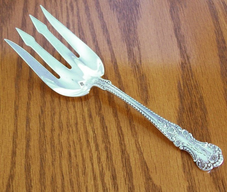Gorham Cambridge Sterling Silver Fish Serving Fork Haute Juice